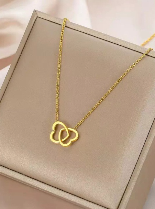 Double Heart Necklace