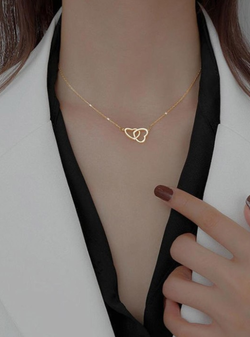 Double Heart Necklace